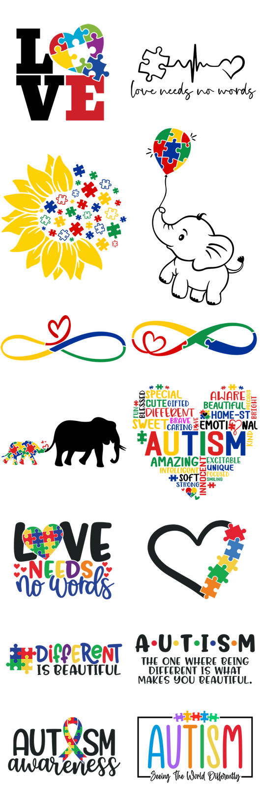 Adult Autism Gang Sheet