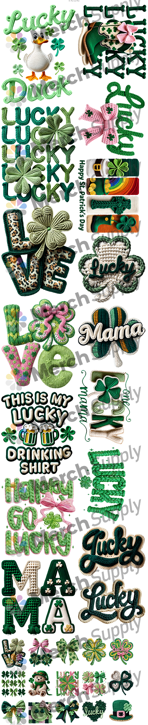 St. Patrick's Day Gang Sheet