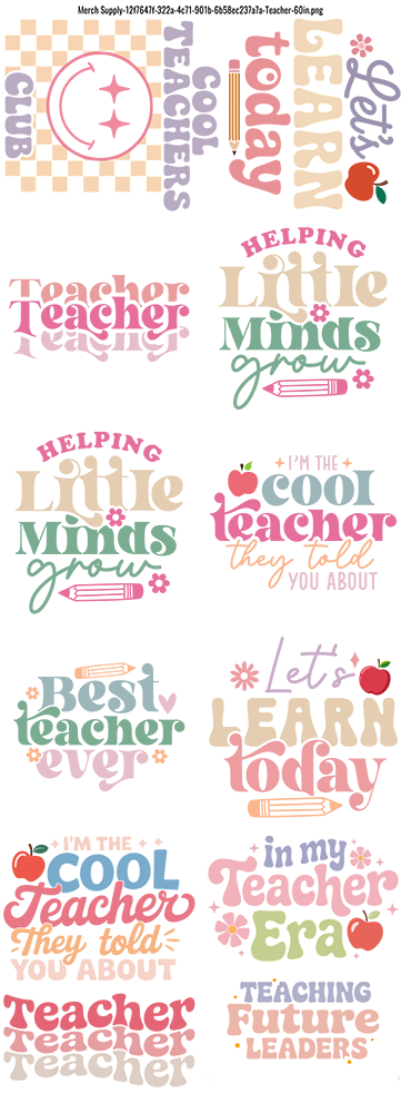 Teacher Gang Sheet
